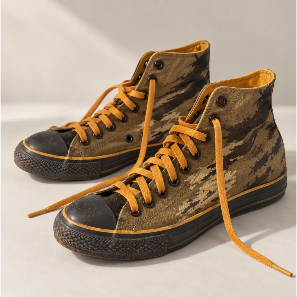 Converse Chuck Taylor All Star High Top Sneaker Camo 9 Olive Gorpcore Skater 90s